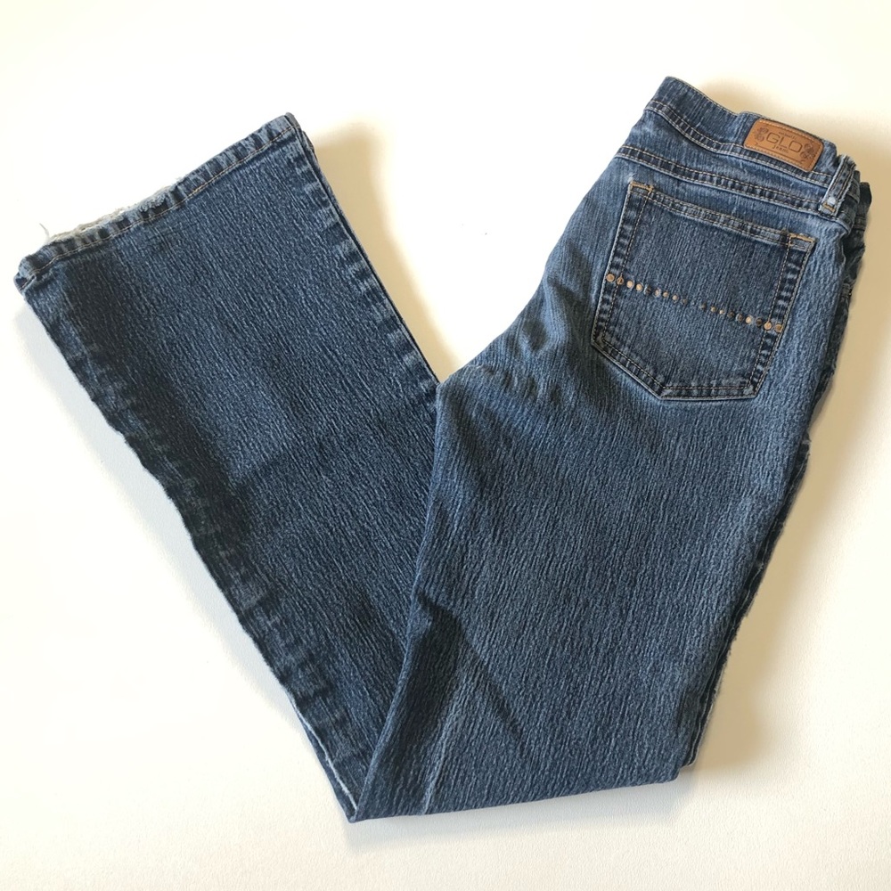 GLO Jeans Distressed Flare Bootcut Juniors Size 5